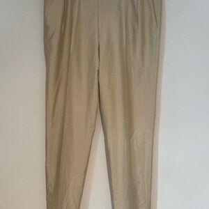 Brioni Dress Pants Mens 40R Cannes Pleated Cuffed Italy Made Cotton Silk Blend